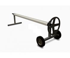 PISCINEO Enrouleur télescopique Piscine enterrée 10x5 pour bâche à Bulles