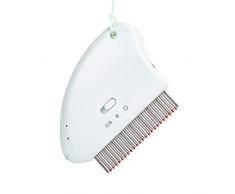 YIROO Peigne Anti puces pour Animaux de Compagnie,Peigne Anti poux en métal avec,Électronique éliminer Les puces et Les poux,Convient aux Chats et aux Chiens (Cyan)