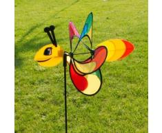 Girouette - Magic BUTTERFLY - résiste aux UV et aux intempéries - Ø38cm, Motif : 46x18cm, Hauteur totale : 103cm - incl. Tige en fibre de verre