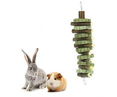 Foonee Bâtonnets de Bois Aux Pommes de lherbe à Gâteau, des Jouets à Mâcher Naturels Tous Les Rongeurs Tels Que Le Lapin, Le Caviar, Le Cobaye Le Cobaye