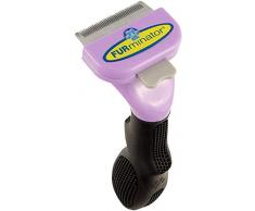 FURMINATOR Outil de Toilettage Pour Chat de Petite Taille à Poils Longs - Elimine 90% des Poils – Nettoyage en 1 clic - Conçu et Recommandé par des Professionnels - Sans Bisphénol A