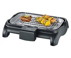 SEVERIN Gril Barbecue, Gril de table, Surface du Gril (37x23cm), 2300W, PG 8510, Noir