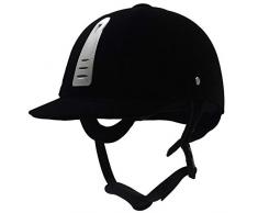Hifuture Réglable Casque Déquitation, Casque Équitation Réglable Casque Équestre, Duvet doie Équipement de Protection Cavalier Unisexe Noir 55-62cm