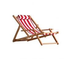 YQQ-Bean Bags Chaise Pliante Balcon Extérieur Chaise De Pause Déjeuner Inclinable Balancelle Chaise De Plage en Bois Massif Chaise Longue Pliante (Color : F)