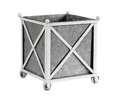 Inconnu Cache Pot carré en Zinc Set de 3