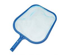 Queta - Épuisette de surface en micro-maille de nylon pour nettoyer la piscine, permet d’enlever feuilles et débris (structure en plastique)