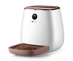 Houzetek 3.3L Distributeur Croquettes Chat et Chien Automatique pour APP programmable,WiFi Caméra HD 1080p Distributeur Croquettes pour Animal de Compagnie Vision Nocturne