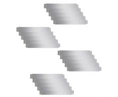 vidaXL Set de 20 Clôtures de Pelouse Flexibles Acier Galvanisé Bordure Jardin