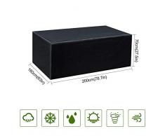 Gurkkst Housse pour Table de Jardin Couverture de Meubles de Protection Bâche Imperméable pour Meubles tels Que Tables et Chaises (200x 160x 70cm)