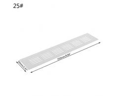 Bhty235, grille d'aération pour grille d'aération en alliage d'aluminium perforé tôle Web plaque Grille de ventilation, argent