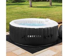 CosySpa Jacuzzi Gonflable – Spa Portable pour Usage Extérieur | 4 à 6 Places – Chauffage Rapide (Spa Seul, Spa à 4 Places)