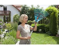 Balai à Gazon Réglable Combisystem de Gardena : Balai avec Dents Élastiques Réglables en Plastique, Largeur de Travail 35 à 52 Cm, Travail Sans Oscillation (3099-20)