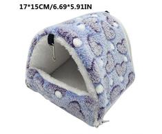 Sunnyushine Hamster Hamac, Hamac pour Petit Animal, Petit Nid De Coton pour Furet Hamster Chinchilla de cobaye, Rat, hamac de, Petit Animal, 17X15cm
