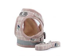 BLEVET Ajustable Harnais Gilet RembourréRéfléchissant Doux Respirant Confortable Laisse pour Petit Chien Chiot MZ083 (S, Pink)