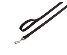 Nobby Laisse Classique en Nylon pour Chien Noir 10 mm x 120 cm