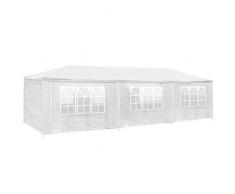 TecTake 800085 Tonnelle Tente Gazebo Pavillon de Jardin dévénement pour fête 9x3 m - diverses Couleurs au Choix - (Blanc | no. 400934)