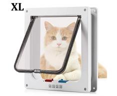 Pujuas Chatière pour Chat Porte de Chat (XL_W)