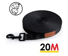 Looxmeer 20 m Longue Laisse pour Chien Animal de Compagnie, Laisse Chien avec Poignée pour Promenade Jogging, Laisse Corde pour Chien, Laisse Durable pour Tous Les Petits, Moyens, Grands Chiens