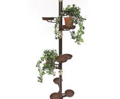 DanDiBo Colonne à Fleurs 260cm Echelle à Fleurs Art.7 Porte Fleurs Colonne à Plantes Porte-Plantes