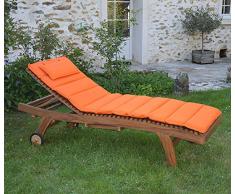 TeckAttitude Matelas Orange pour Bain de Soleil