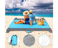 Grande Couverture de Pique-nique Pliable, Tapis de Picnic de Plage Imperméable Léger pour Lextérieur, Camping, 275 X 210 CM