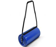 Rouleau à Gazon - en Acier, Capacité 50L, Diamètre 32 cm, Largeur 60 cm, Poignée et Raclette de Nettoyage, Choix de Couleur - Rouleau à Jardin à Main, Rouleau Pelouse