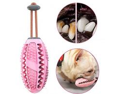 AIDIYA Bâton de Brosse à Dents pour Chien, Soin Dentaire pour Chiot, Jouet à mâcher Efficace Non Toxique en Caoutchouc Naturel résistant aux morsures (Rose)