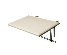 Dario Tools CMB405530 Table de balcon basculante 60 x 40 cm Blanc