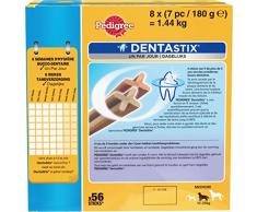 Pedigree Dentastix - Friandises pour moyen chien, 56 bâtonnets à mâcher pour lhygiène bucco-dentaire (8 sachets de 7 Sticks)