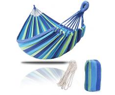 KEPEAK Hamac en Toile de Jardin, Hamac Double Extérieur Respirant Portatif, Hamac doscillation pour Le Voyage de Camping dintérieur