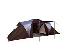 Tente de Camping loksa, 6 Personnes, Bivouac/Igloo, Tente pour Festival ~ Marron