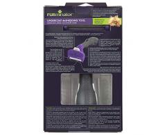 FURMINATOR PREMIUM Outil de Toilettage Pour Chat de Grande Taille à Poils Courts - Elimine 90% des Poils - Nettoyage en 1 clic - Conçu et Recommandé par des Professionnels - Sans Bisphénol A