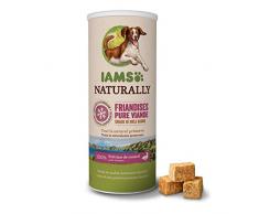 IAMS Naturally Friandises pour chiens 100 % viande de canard Qualité nutritionnelle et goût préservés – Faible en graisses – Sans : Céréales, OGM, sucres ajoutés, conservateur – Tube de 50g - Lot de 2