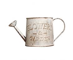 Hete-supply vintage Pot de fleurs, fait main en métal Arrosoir, Pot de fleurs artificielles Plante en métal Seau bonsaï Pot de fleurs pour jardin vertical Pots Home décoratif Ornement Craft b