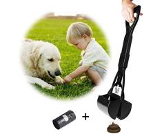 OMZGXGOD Pelle à Fumier Portable pour Chien, Crottes Pliable Facile à déjections ramasse, Pelle ramasse-crottes pour Chien pour ramasserLes déjections Canines ou Les déjections animales (60cm)
