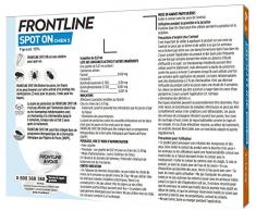 FRONTLINE Spot-on Chien - Anti-puces et anti-tiques pour chien - 2-10kg - 6 pipettes