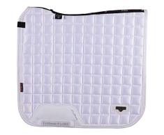 LeMieux Loire Tapis de Selle carré en Satin Blanc, Mixte, 5175, Blanc, L