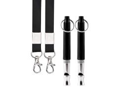 LUTER 2pcs Sifflet Ultrason Chien, Sifflet pour Chien Ultrasonique Réglable Professionnel avec 2 Lanière Gratuite pour La Formation De Chien, Aboiement Aboyant, Assis et Rappelant