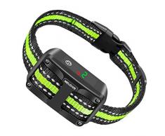 Meloive Collier Anti-aboiement, Choc Très Efficace, Vibrations et Son, Détection Automatique des Aboiements pour Chiens, Collier de Dressage pour Chien Résistant à L’Eau et Réfléchissant.