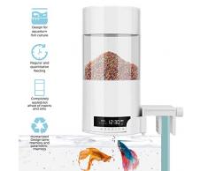 Keebgyy LCD Mangeoire à Poisson Automatique, Distributeur Automatique de Nourriture pour Aquarium pour Aquarium la Maison