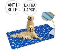 Yangbaga Alese Lavable Chien XXL 90 * 160cm,Tapis Educateur Ultra Absorbant et Antiderapant, Tapis Apprentissage Economique Parfait pour Remplacer Alèses Jetable