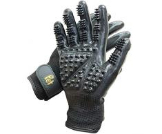 PET MAGASIN Gants et Rouleaux de toilettage Chien [Deux Mains] - Gant de Bain et de mue pour Chiens, Chats, Chevaux et Autres Animaux à Fourrure Longue et Courte