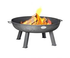 Harbour Housewares Grand brasero en Fonte avec poignées - Jardin - diamètre de 855 mm