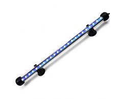 DOCEAN Lampe Tube Submersible pour Aquarium, LED Lampe étanche Lumière Bleu Eclairage Aquarium LED (38cm 4,8W)