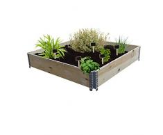 Multitanks - Carré potager en bois naturel 1200x1000mm