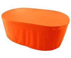 KaufPirat Premium Housse de Protection Bâche Imperméable Ovale 230x120x75 cm Couverture de Table de Jardin Housse protectrice pour mobilier de Jardin en Polyester Oxford Orange