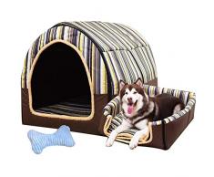 Lit pour Chien Grand Chien Niche À Chien Hiver Garder Au Chaud Lavable Quatre Saisons Chenil Chien Intérieur Niche À Chien 6 Couleurs Taille 6 Optionnel (Couleur : C, Taille : XXL)