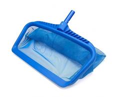 jardiboutique épuisette de Fond de Grand capacité Votre Piscine - Produit Haute Gamme très Robuste - Couleur Bleu, Nettoyage Facile de la Surface du Fond de Votre Piscine 680g