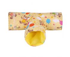 3 Façon Tube Hamster Tunnel Petit Animal Exercise Tube Belle Tunnel Jouet pour Animaux pour Lapin Furet Hamster Cochon dInde(#3)