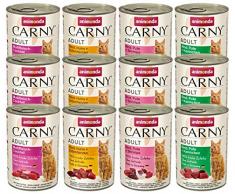 Animonda Carny Croquettes Mix2, Nourriture humide pour Chat Adulte, Mélanger 2 de 4 variétés, 12 x 400 g